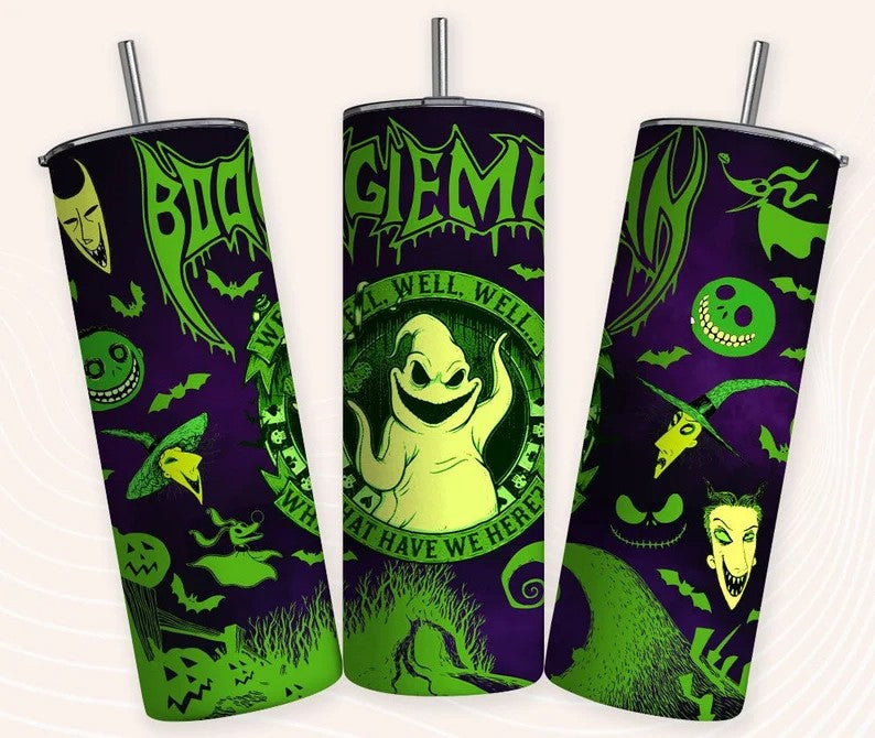 Oogie Boogie Pumpkin Tumbler, Nightmare Before Christmas, Halloween Tumbler PNG, Horror Character, Tumbler Wrap, Coffee Tumbler - VartDigitals