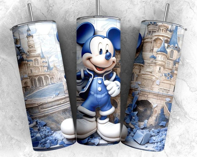 3D Tumbler Wrap, Cartoon Tumbler, 3D Tumbler Sublimation, Full Tumbler Wrap, 3D Cartoon Tumbler, 3D Mickey Tumbler, Png Instant Download - VartDigitals