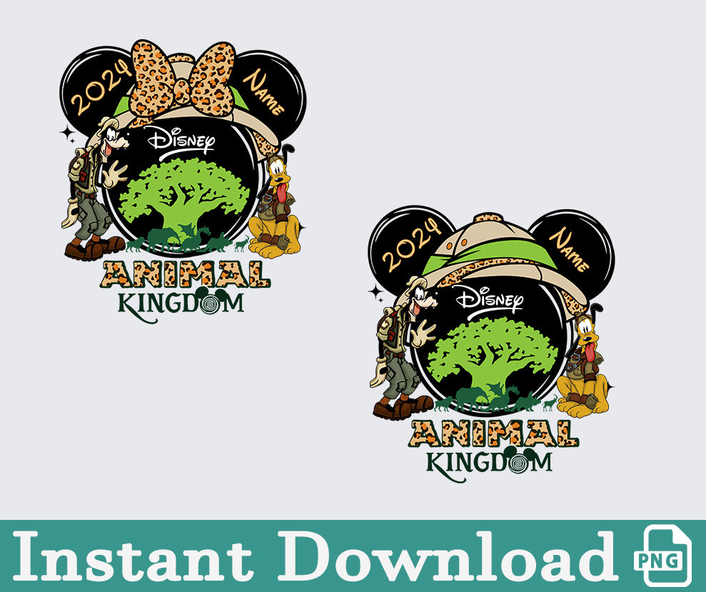 Couple Animal Kingdom PNG, Wild Disney Couple Shirts, Animal Kingdom Theme Park Couple, Safari Adventure, Goofy and Pluto, Safari Trip Shirts