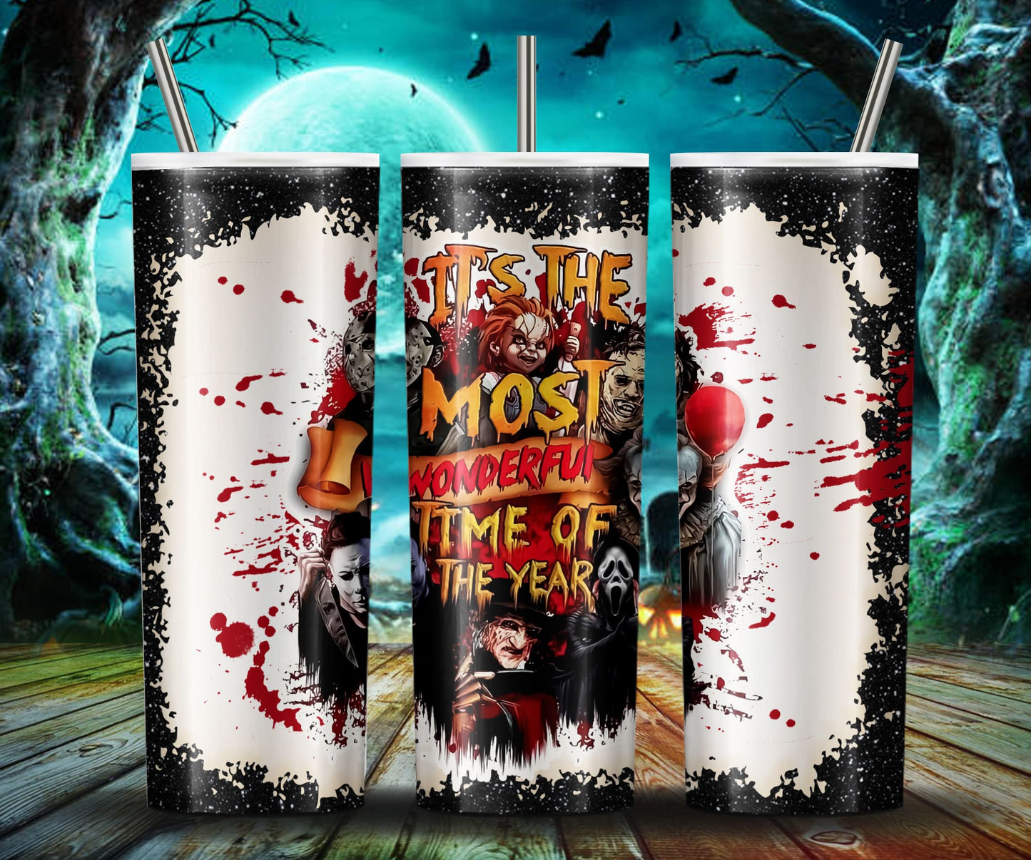 Halloween Horror Movies Character Tumbler Png, Retro Halloween Png, Skeleton Tumbler Wrap, Skinny Skeleton 20oz Tumbler Wrap Png, Horror Png