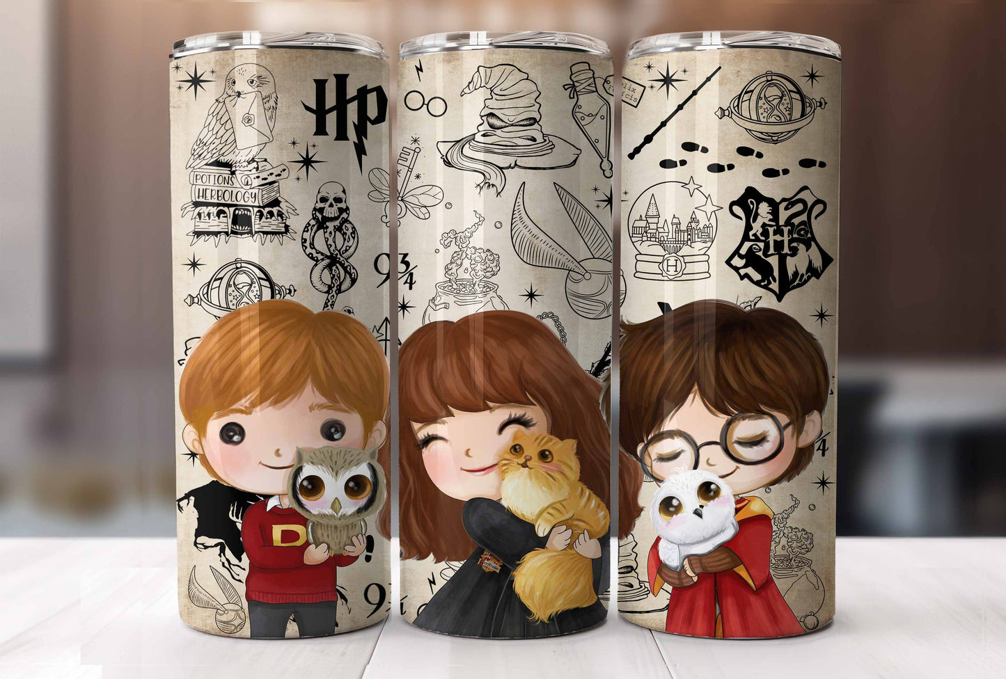 Harry and Friends PNG, Skinny/Straight Tumbler wrap 20oz PNG, Digital Download - VartDigitals