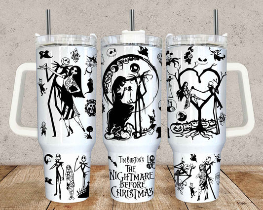 Movies Characters 40oz Tumbler Wrap Png, Cartoon Characters 2 pieces 40 oz Tumbler Png, Horror 40oz Tumbler Png Sublimation Designs