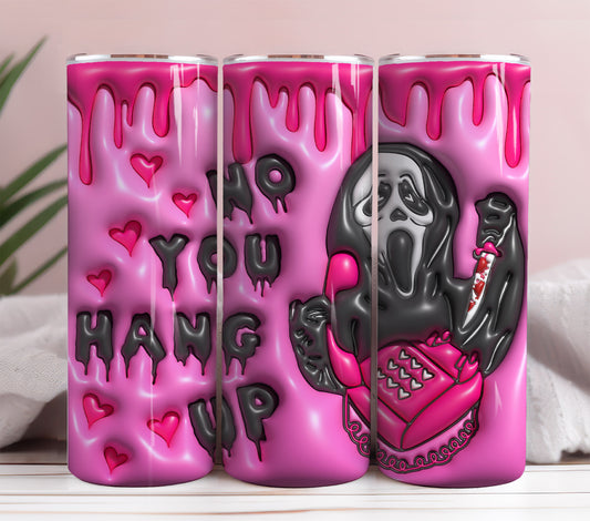 Inflated Horror Character Tumbler Wrap Png 3D Tumbler Design, Horror Halloween Sublimation Digital Download, 3D Horror Character Tumbler Png