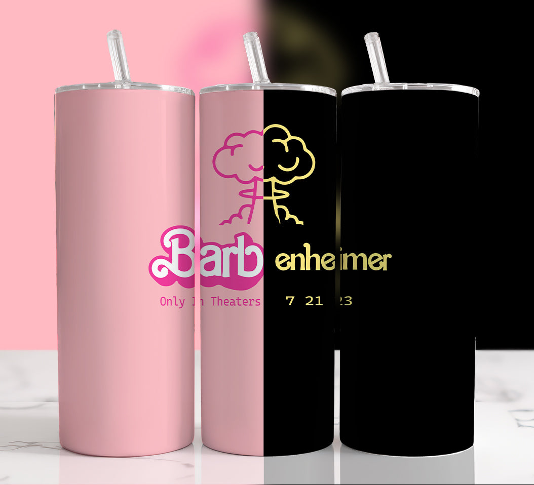 Barbie Tumbler Wrap PNG, 20oz Skinny Straight Wrap, Sublimation Designs, Pink Barbie Wrap, Full Tumbler Wrap, Barbie Tumbler Sublimation