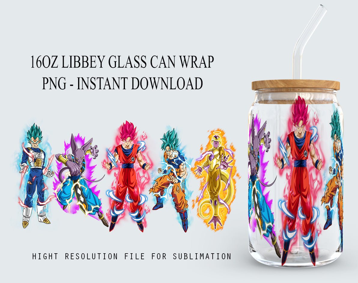 Comics Cartoons characters Glass Can 16oz,Cartoon Can Glass Wrap,Comics tumbler design,Anime Tumbler wrap Sublimation, png download - VartDigitals